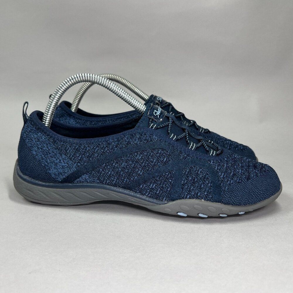 Skechers‎ Women's Size 8 Breathe Easy Fortune Knit Slip On Shoes